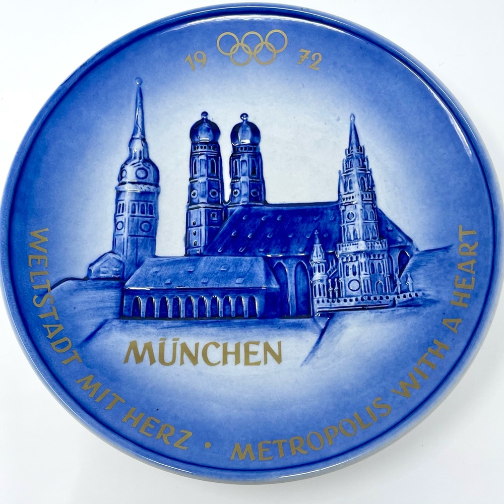 Vintage Goebel Bavaria 1972 West Germany Frauenkirche Olympic Porcelain Plate
